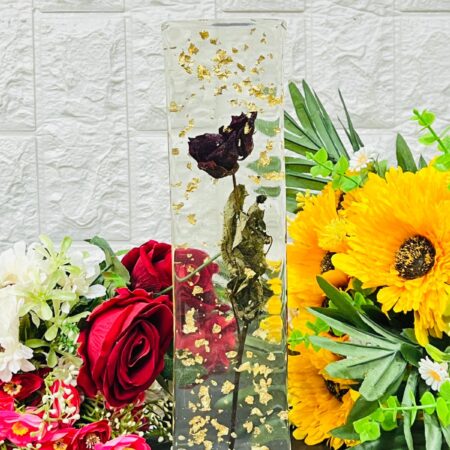 Custom flower memory resin frame