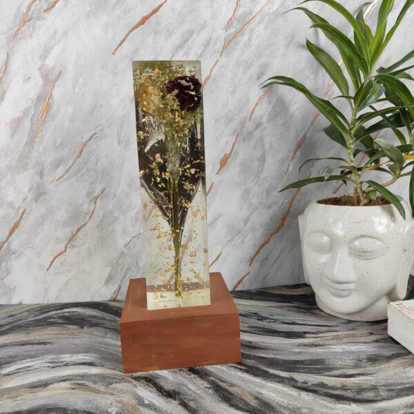 custom resin flower keepsake