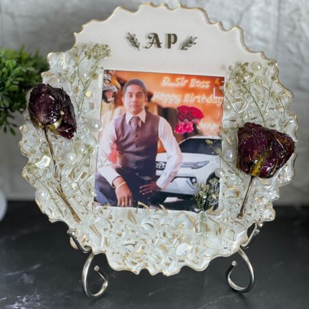 Handmade photo memory resin frame