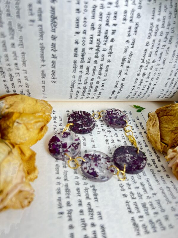 flower preserved resin bracelet