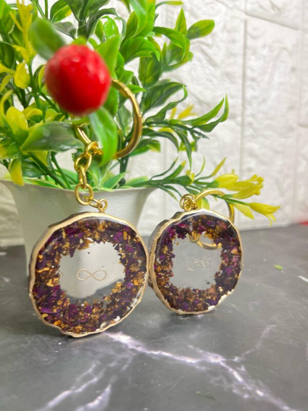 luxury resin keychain