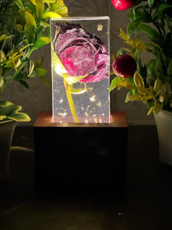 preserved rose lamp for wedding gift
