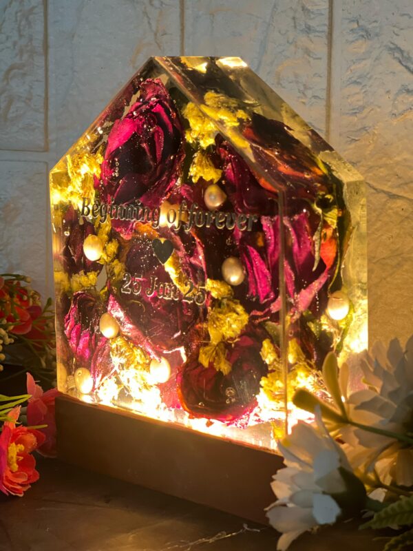 resin LED lamp for couple room
