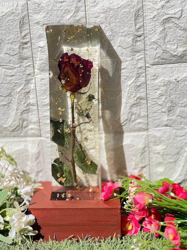 resin LED lamp for home decor