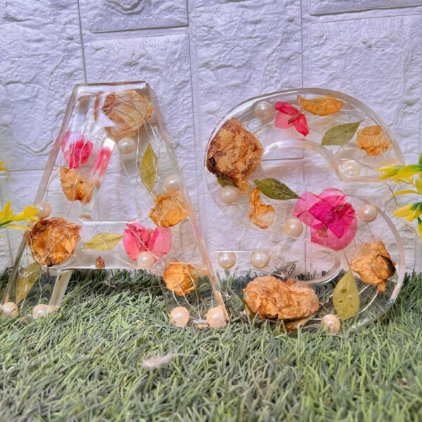 resin flower preservation