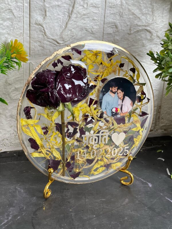 resin flower preservation frame for birthday gift