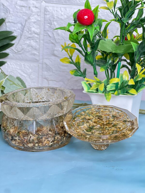 varmala flower memory box in resin