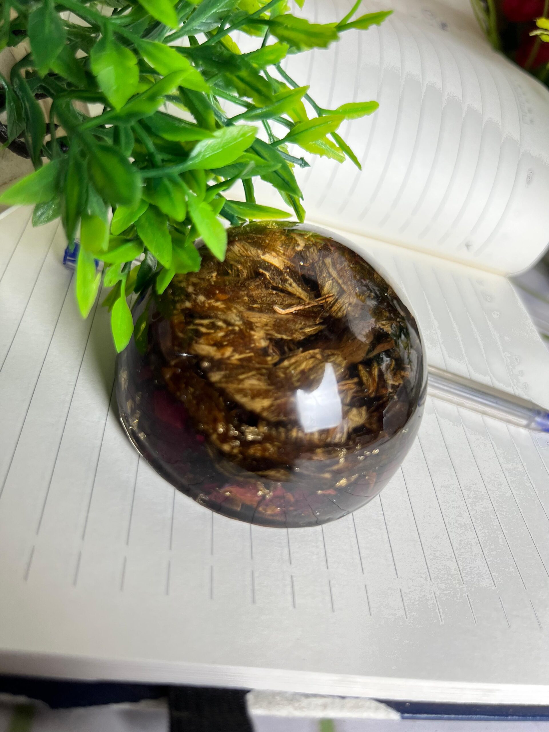 flowers preserved in resin