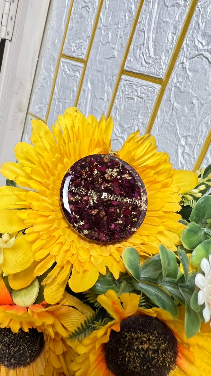 Resin art flower preservation frame