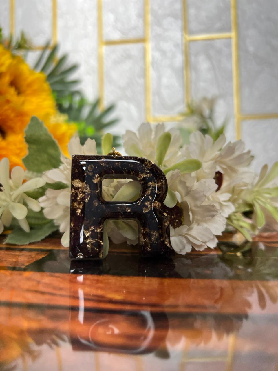 handmade resin flower keepsake